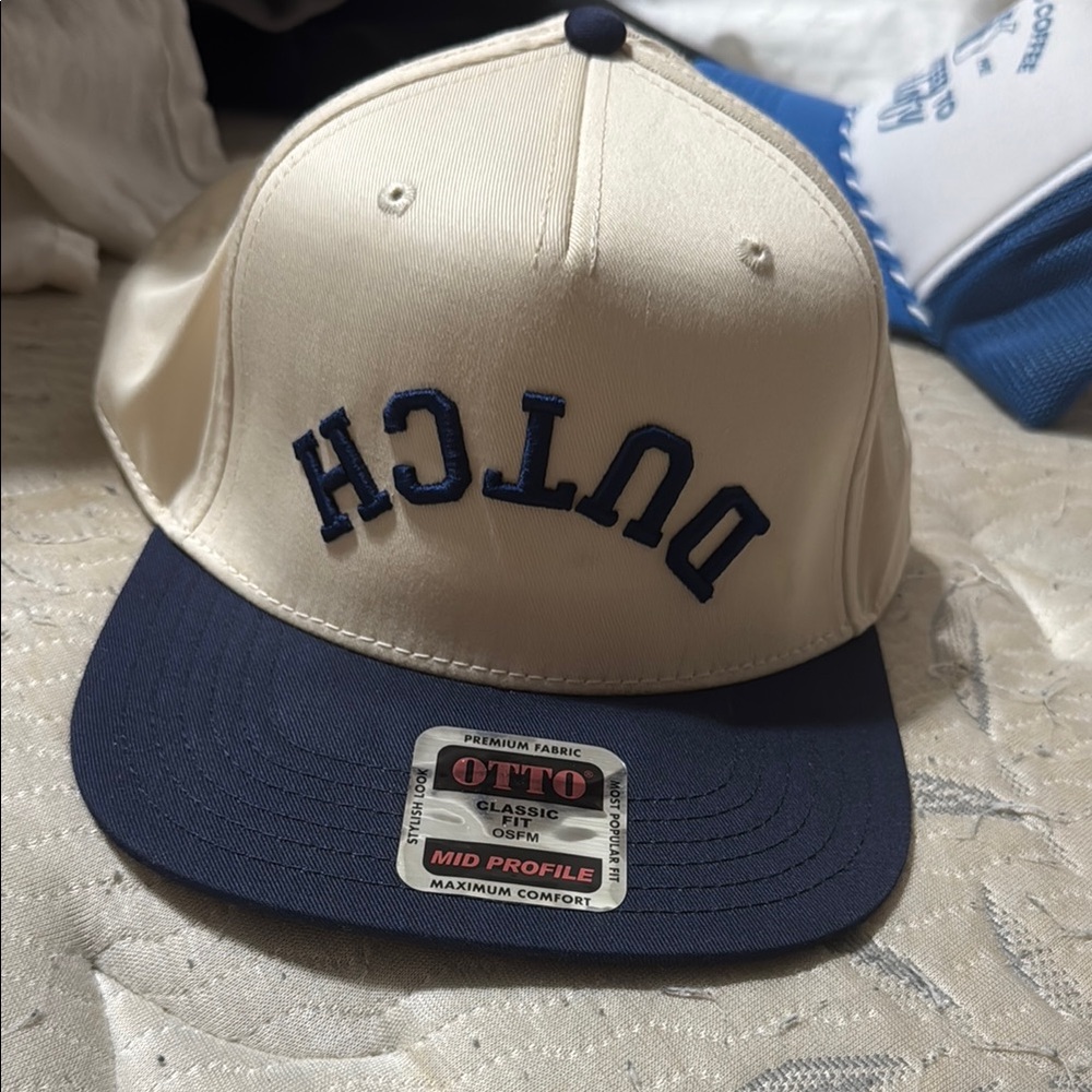 OTTO Cream and Navy Cap
